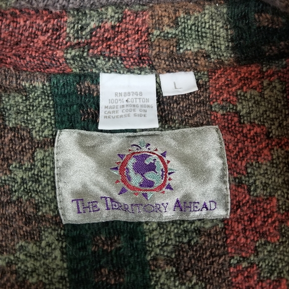 VTG 90's 00's Heavyweight Multicolored Stripes Ind - Picture 3 of 9